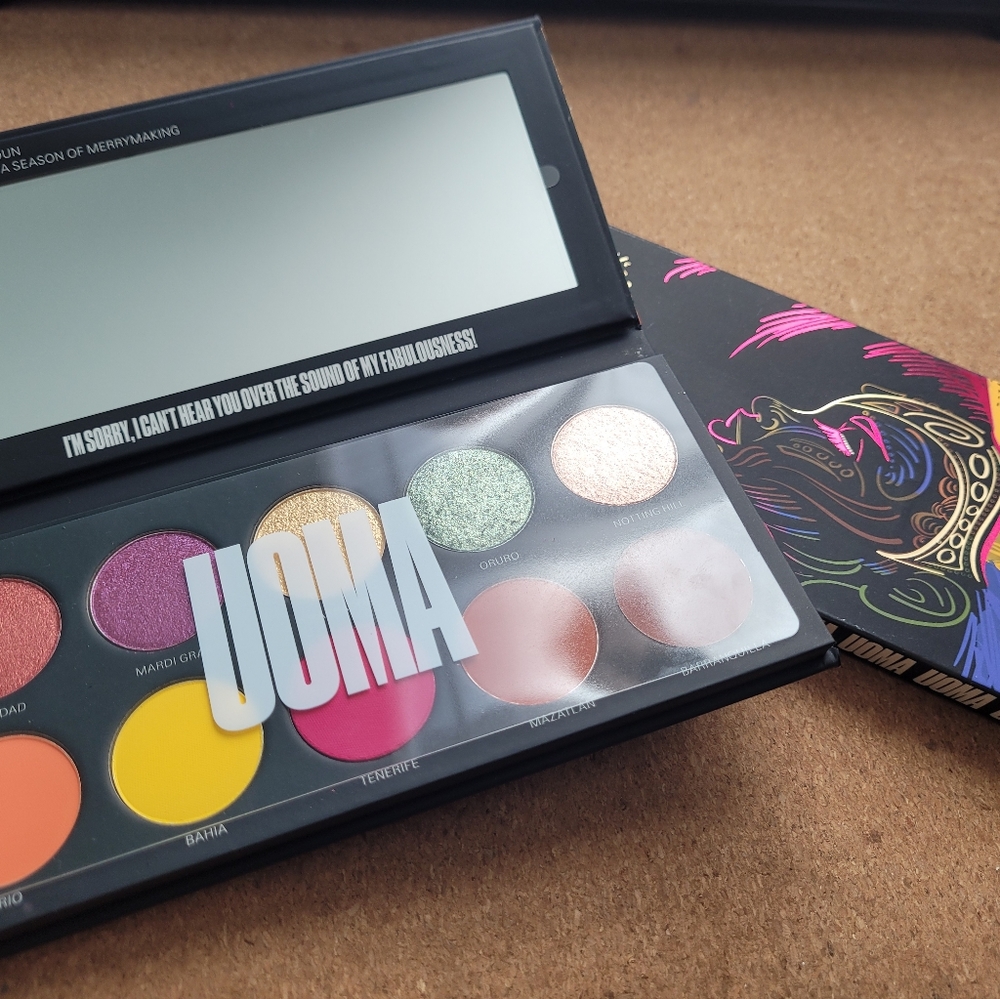 UOMA Black Magic Carnival eyeshadow Palette
